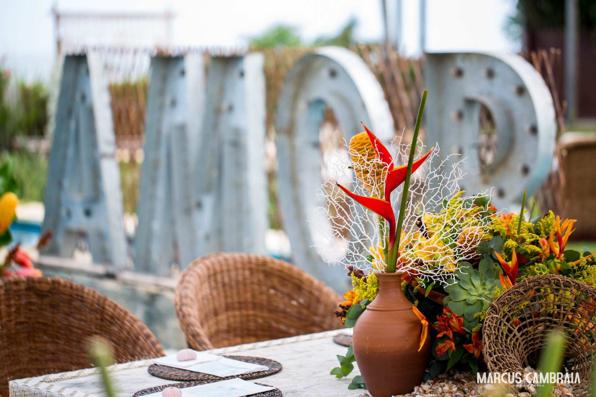 Recepção de casamento em Arraial d'Ajuda